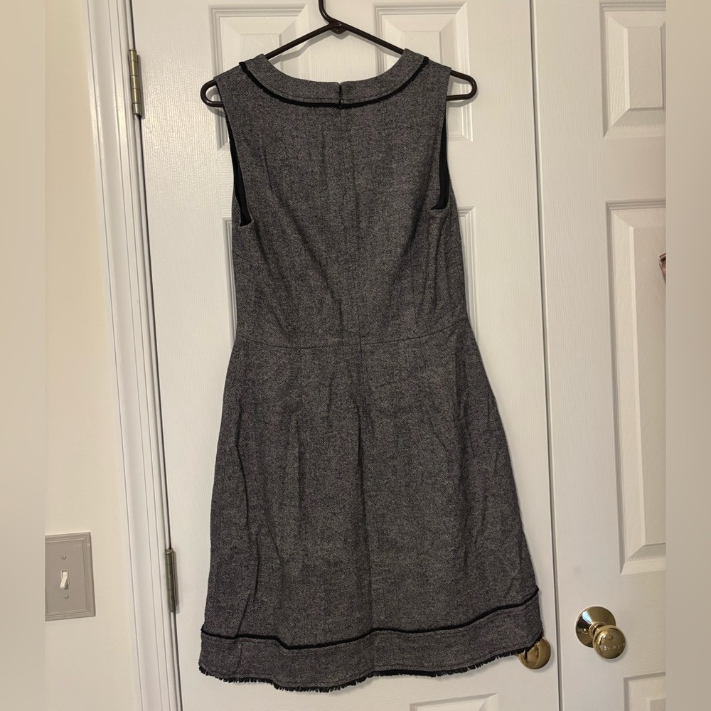 Banana Republic Charcoal V-Neck Midi Dress - Picture 2 of 4